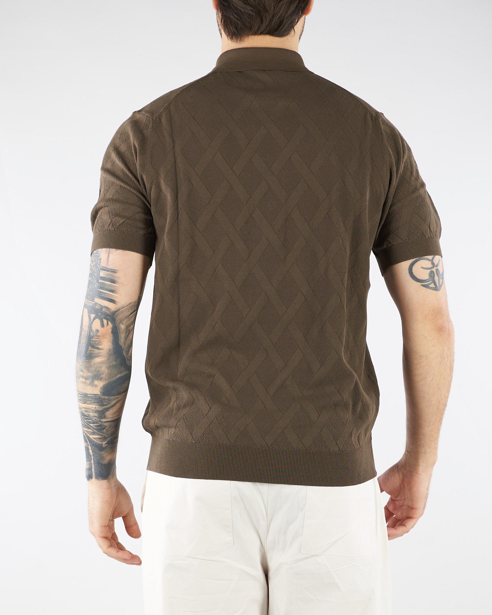 Maglia polo jacquard Moro DK17019B 85 DIKTAT 