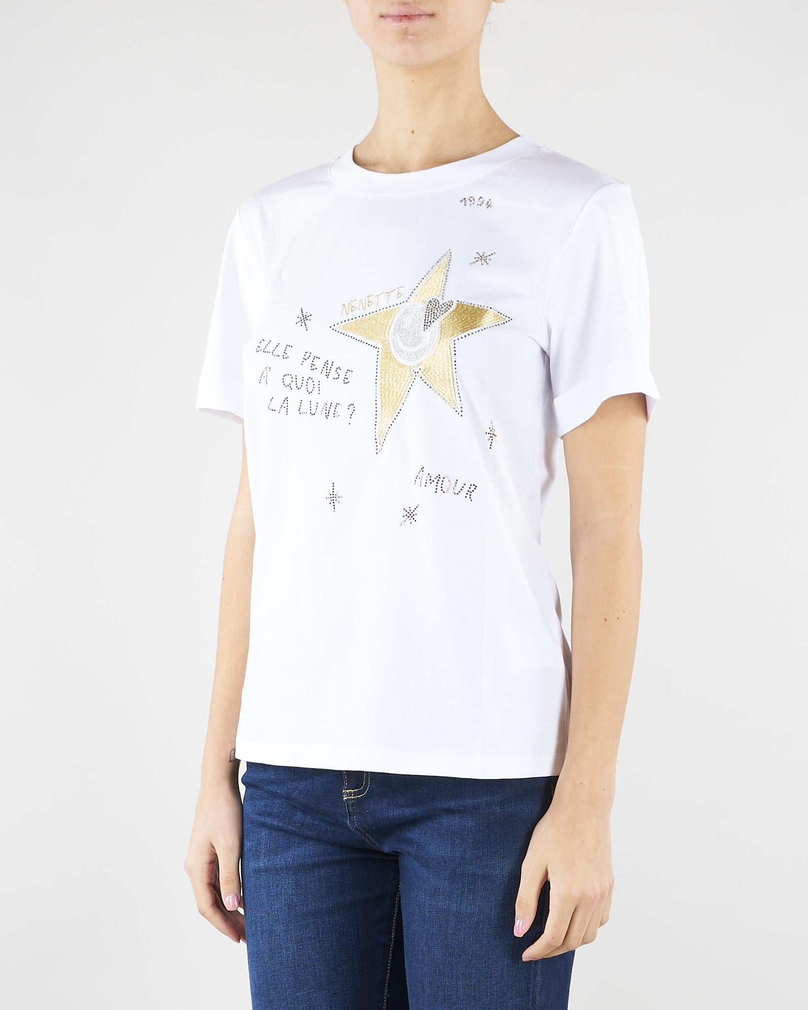 T-shirt Daruki bianco con stampa DARUKI 1 NENETTE 