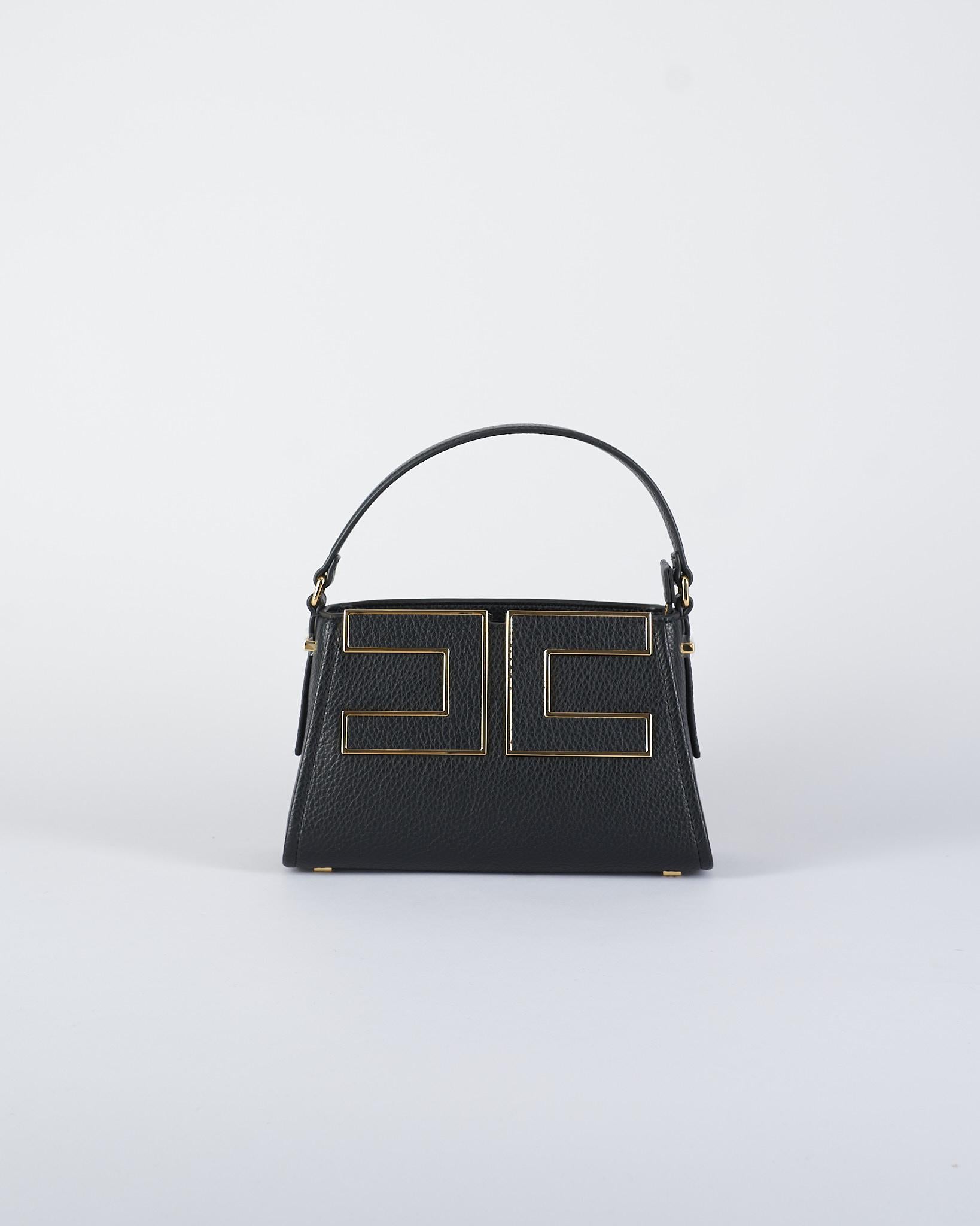 Borsa Nero Tote piccola con logo BS36A56E2 110 ELISABETTA FRANCHI 