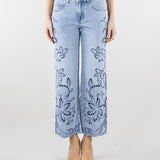 Jeans con ricamo sangallo D48EP006EI7 MF156 ERMANNO BY ERMANNO SCERVINO 