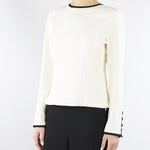 Blusa Bianco-Nero in envers satin MLTSCACCO 2 MARELLA 