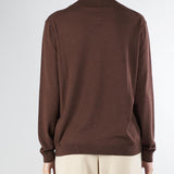 Maglia Dolcevita Marrone in filato di seta e lana KIKU 4 MAX MARA WEEKEND 