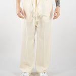 Pantalone Panna in tessuto fluido con gamba e fondo ampio PA3696 2 I'M BRIAN 