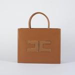 Borsa Tote grande Brown Sugar con logo BS32A56E2 EC1 ELISABETTA FRANCHI 