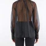 Blusa Nero in organza Fiji FIJI 700 NENETTE 