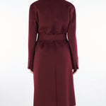 Cappotto a vestaglia Bordeaux in pura lana e cashmere CANNETI 30 MAX MARA STUDIO 