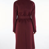 Cappotto a vestaglia Bordeaux in pura lana e cashmere CANNETI 30 MAX MARA STUDIO 