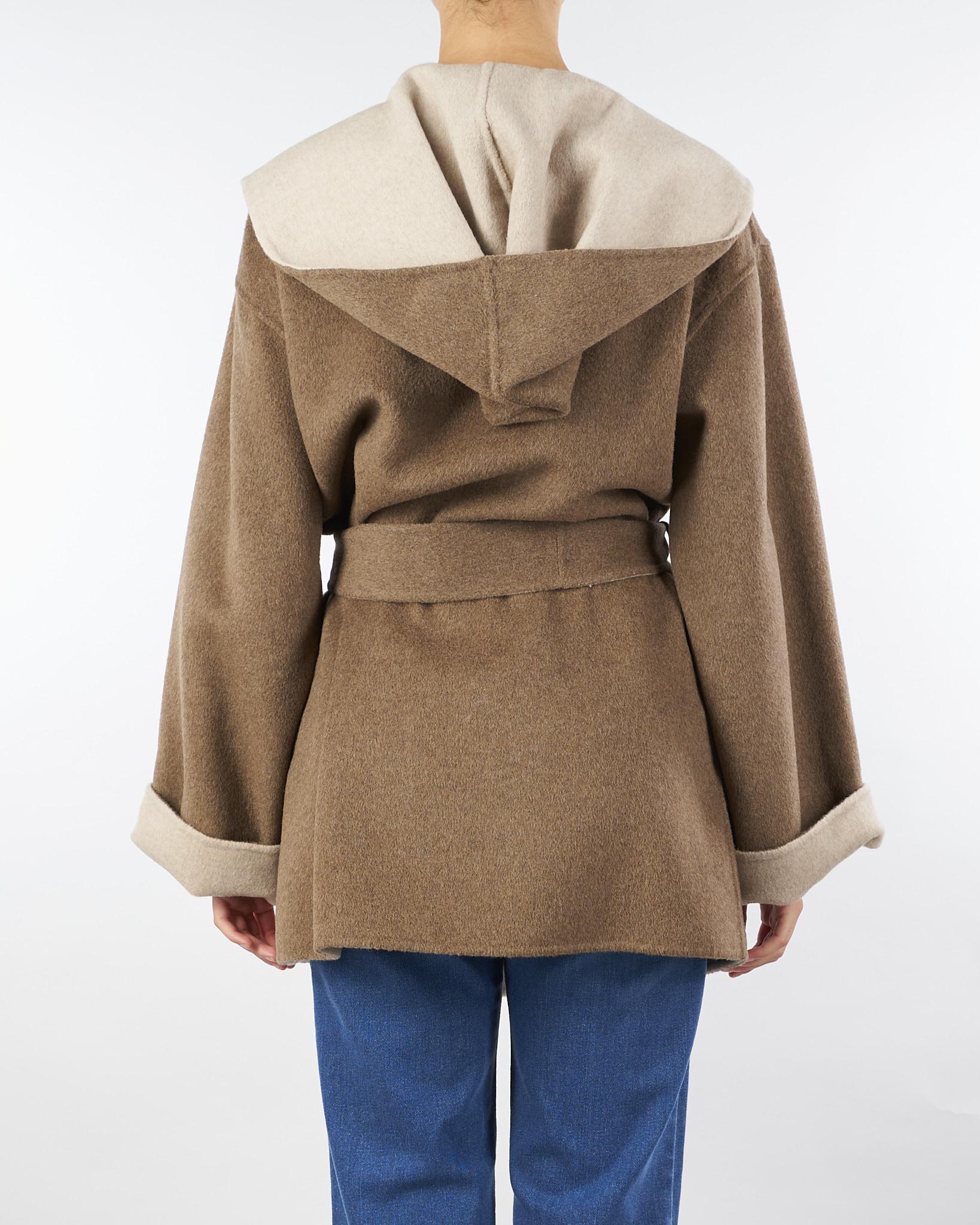 Cappotto corto Terra in double mistolana mélange<BR/> PM0165150975 220 SEVENTY 