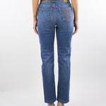 Jeans Denim con cintura e ricamo logo Shikoku SHIKOKU 475 NENETTE 