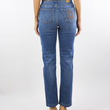 Jeans Denim con cintura e ricamo logo Shikoku SHIKOKU 475 NENETTE 