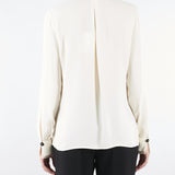 Camicia Milk in georgette con foulard CA09356E2 DZ9 ELISABETTA FRANCHI 