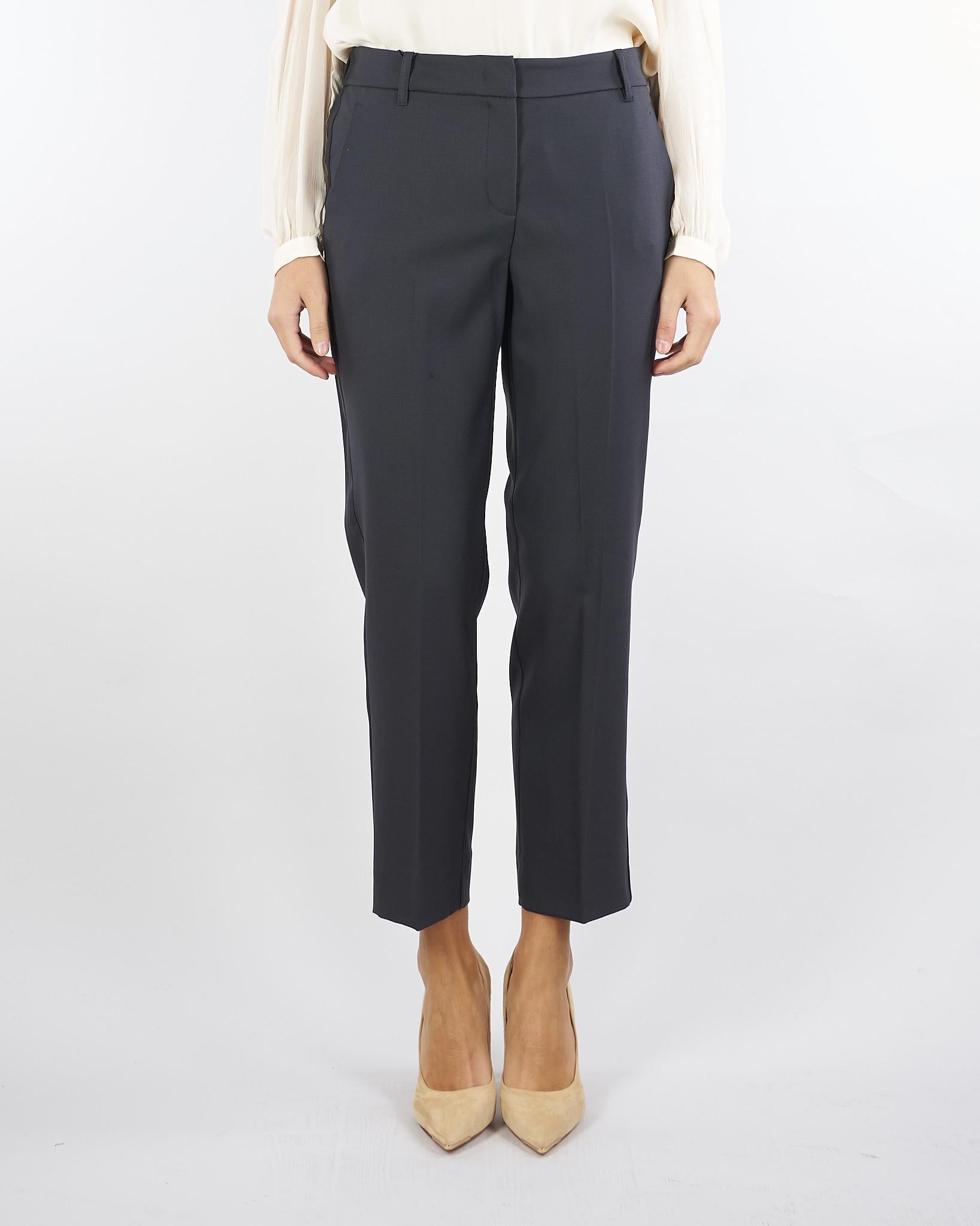 Pantalone Antracite slim in gabardina MATRICE 4 MARELLA 