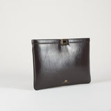 Borsa Dark Chocolate a busta effetto naplak BS18A61E2 EV9 ELISABETTA FRANCHI 