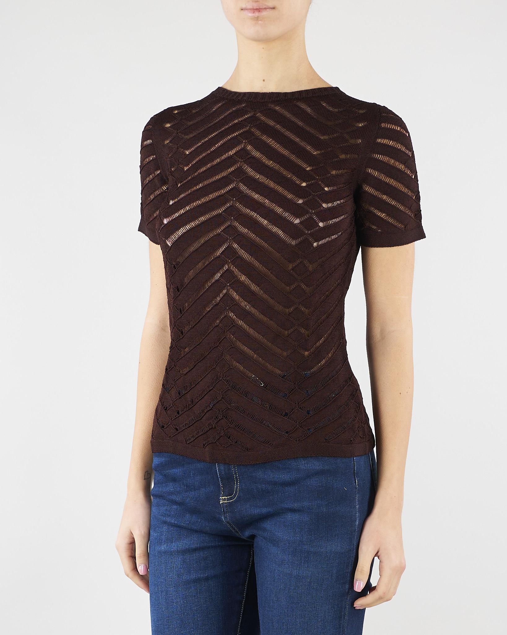 Maglia Coffee fitted chevron TT3101 12110 TWIN SET 