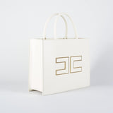 Borsa Tote grande Milk con logo BS32A56E2 DZ9 ELISABETTA FRANCHI 