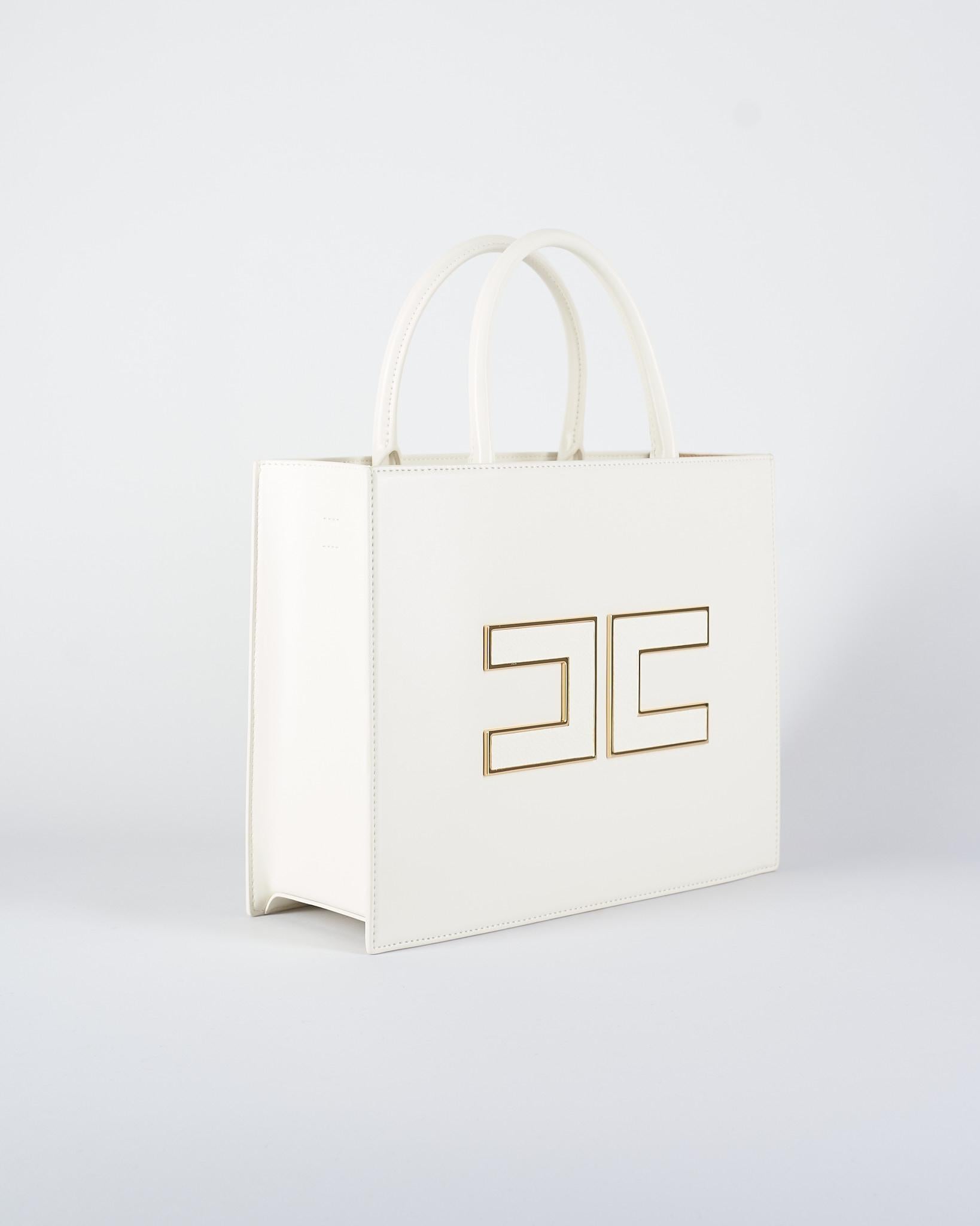 Borsa Tote grande Milk con logo BS32A56E2 DZ9 ELISABETTA FRANCHI 