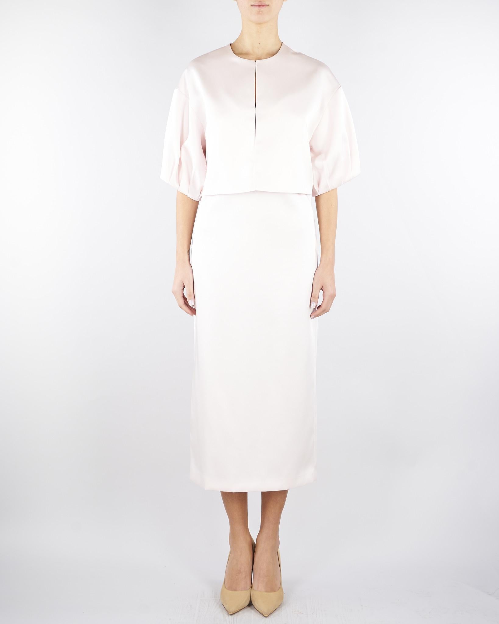 Giacca Rosa cropped in duchesse TP2410 570 TWIN SET 