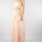 Abito Cipria in organza di seta stampata MSEDOMINIO 3 MAX MARA STUDIO 