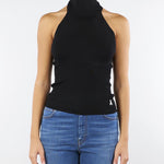 Top dolcevita Nero smanicato in maglia 8K0310K274 K103 PATRIZIA PEPE 