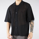 Maglia in crochet Nero Oversize MA3609 9 I'M BRIAN 