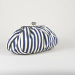 Pasticcino Bag Blu-Bianco  large in cotone a righe WKACACHI 3 MAX MARA WEEKEND 