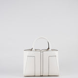 Tote media Avorio con logo in rilievo