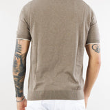 Maglia in misto seta e cotone con profili a contrasto Jeordie's