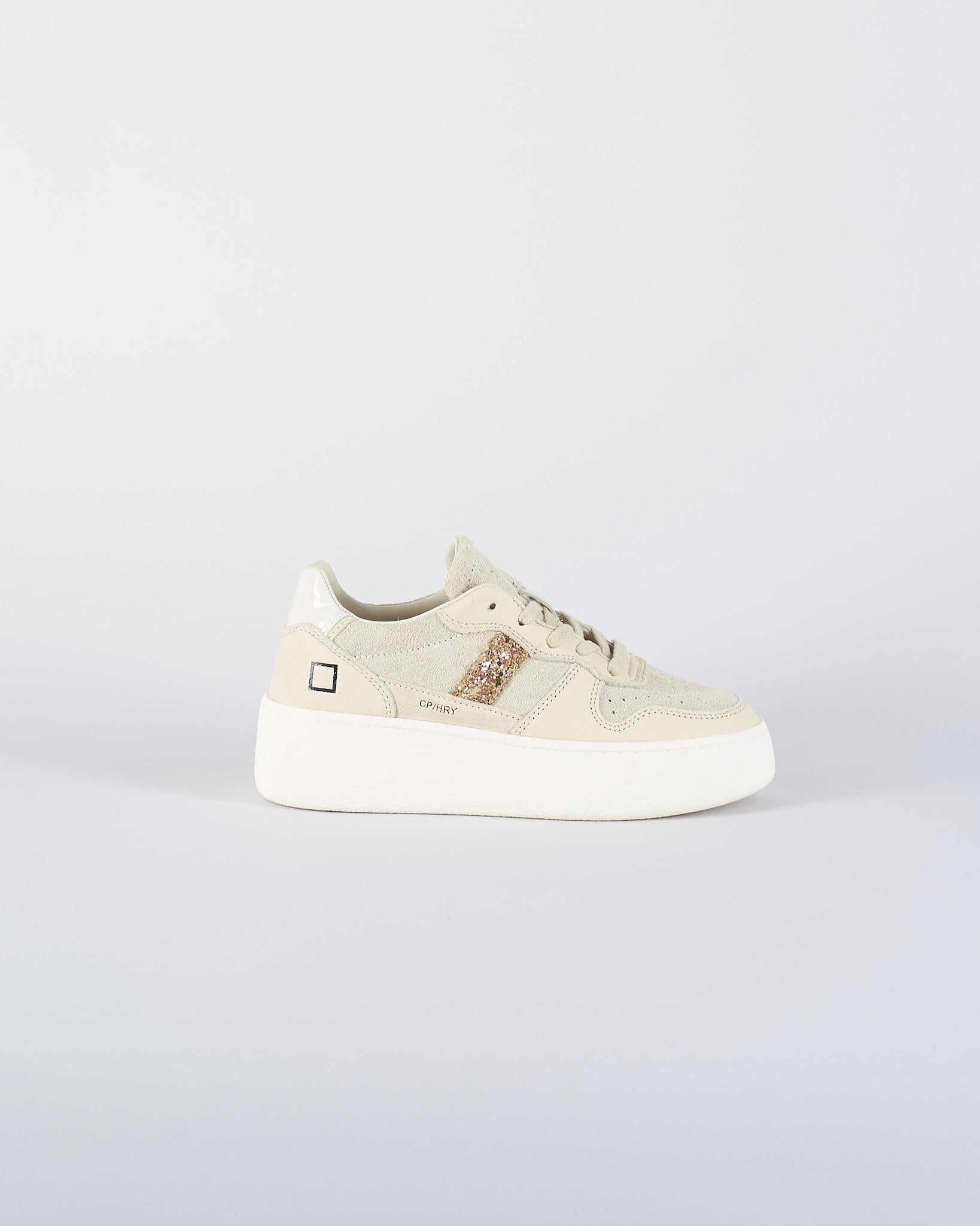 Sneakers Court Platform Hairy Beige W431CPHABI BI DATE 