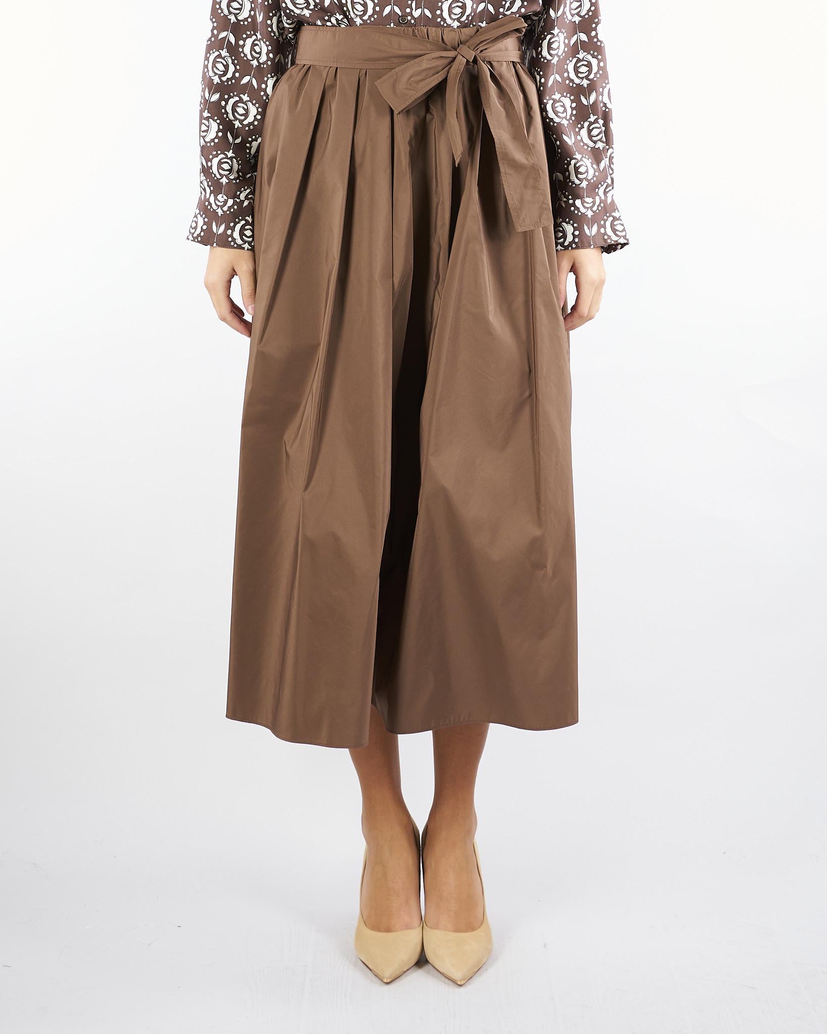 Gonna midi Terra di taffetà ZARDA 19 MAX MARA WEEKEND 