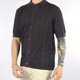 Camicia in maglia Moro con maniche corte in cotone extrafine