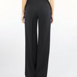 Pantalone Nero in crêpe di lana VERBENA 5 MAX MARA STUDIO 