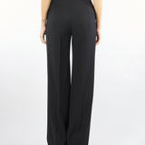 Pantalone Nero in crêpe di lana VERBENA 5 MAX MARA STUDIO 