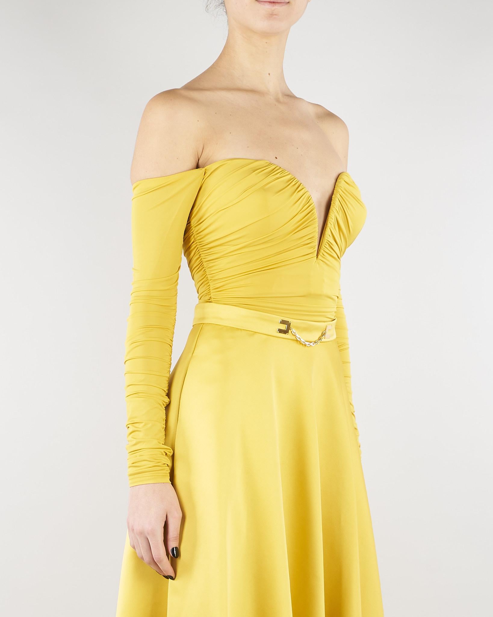 Body Sun in jersey crêpe leggero con drappeggi BO01561E2 EV4 ELISABETTA FRANCHI 