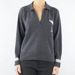 Maglia a polo Antracite con logo D47EM022E04 MF09791 ERMANNO BY ERMANNO SCERVINO 