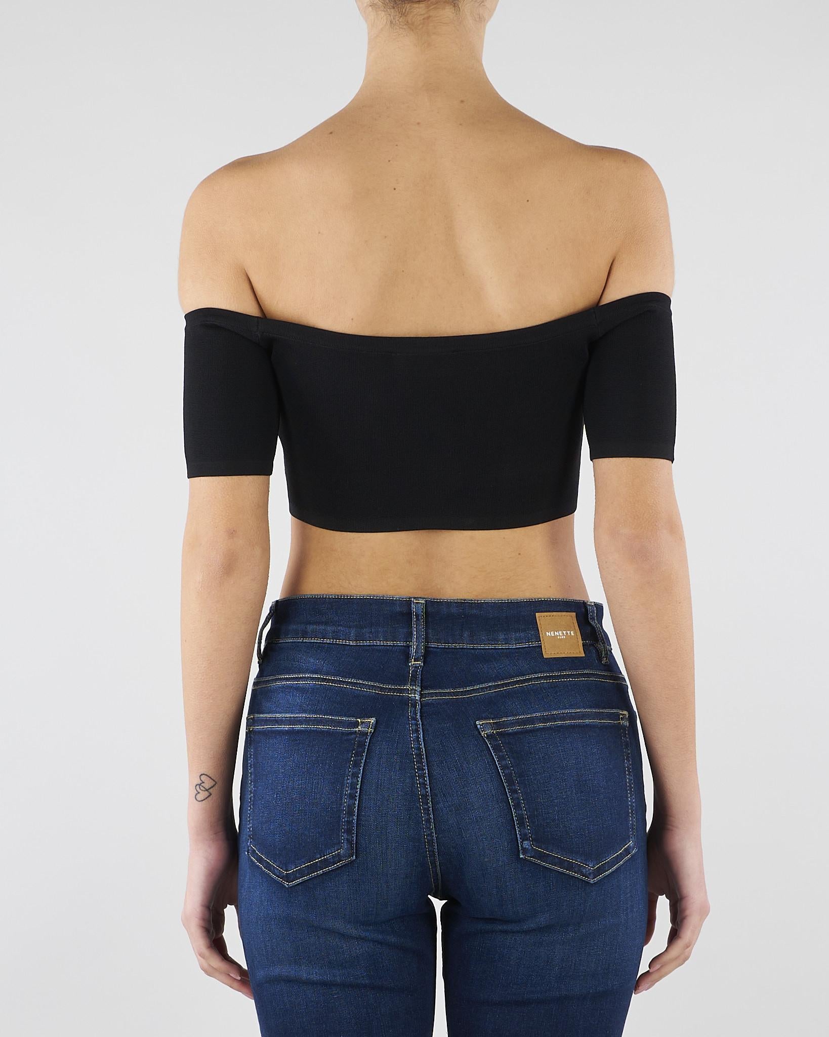 Top in maglia Nero TK86B62E2 110 ELISABETTA FRANCHI 