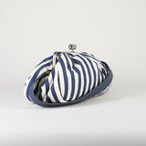 Pasticcino Bag Blu-Bianco  large in cotone a righe WKACACHI 3 MAX MARA WEEKEND 