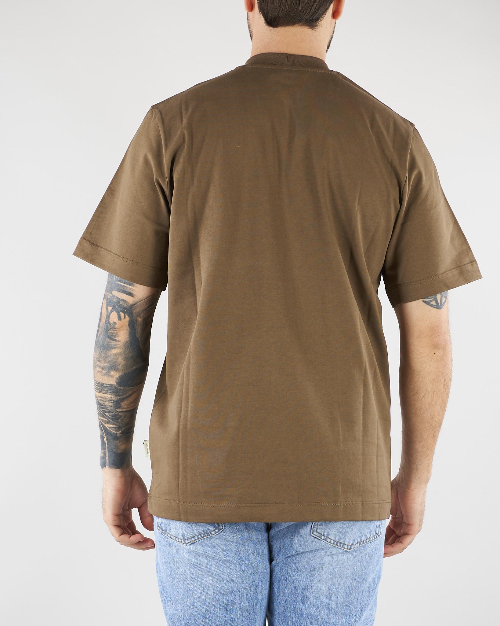 T-shirt Tortora in cotone pesante Relaxed fit XM4261 35 YES LONDON 