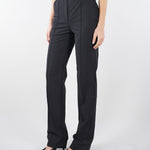 Pantaloni Nero in tessuto tecnico bielastico con cintura PA17261E2 110 ELISABETTA FRANCHI 