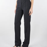 Pantaloni Nero in tessuto tecnico bielastico con cintura PA17261E2 110 ELISABETTA FRANCHI 