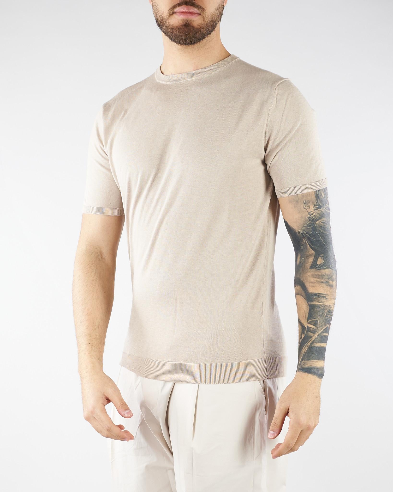 Maglia Beige in misto cotone e seta U0288M5208 15 UNGARO 