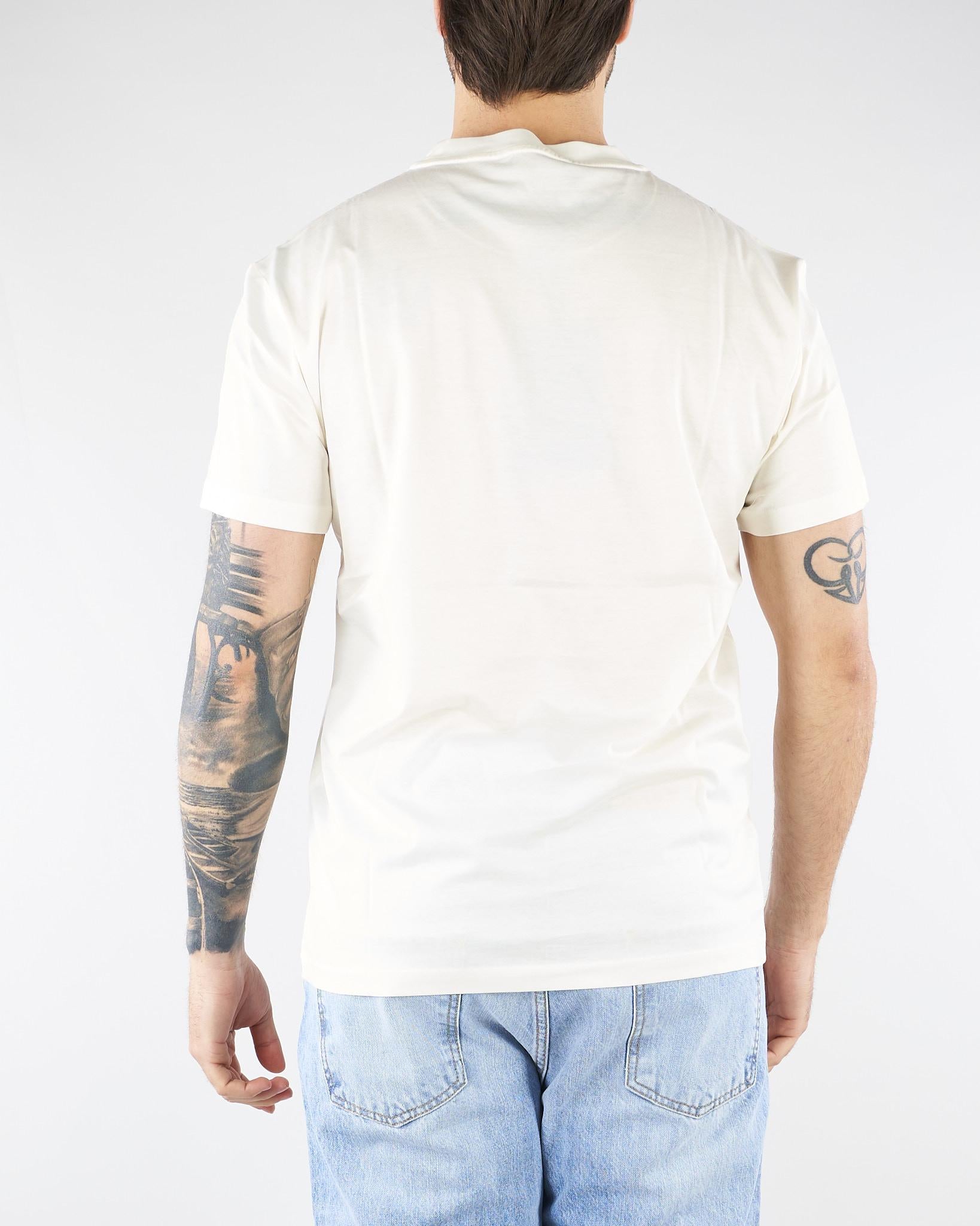 T-shirt Bianco in jersey di cotone 4030M001263210 01 MANUEL RITZ 
