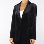 Blazer Nero in jersey velluto LUCIA 3 PENNY BLACK 