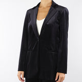 Blazer Nero in jersey velluto LUCIA 3 PENNY BLACK 