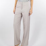 Pantalone Grigio con bustino in raso