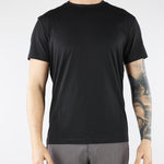 T-shirt Nero in jersey di cotone 4030M001263210 99 MANUEL RITZ 