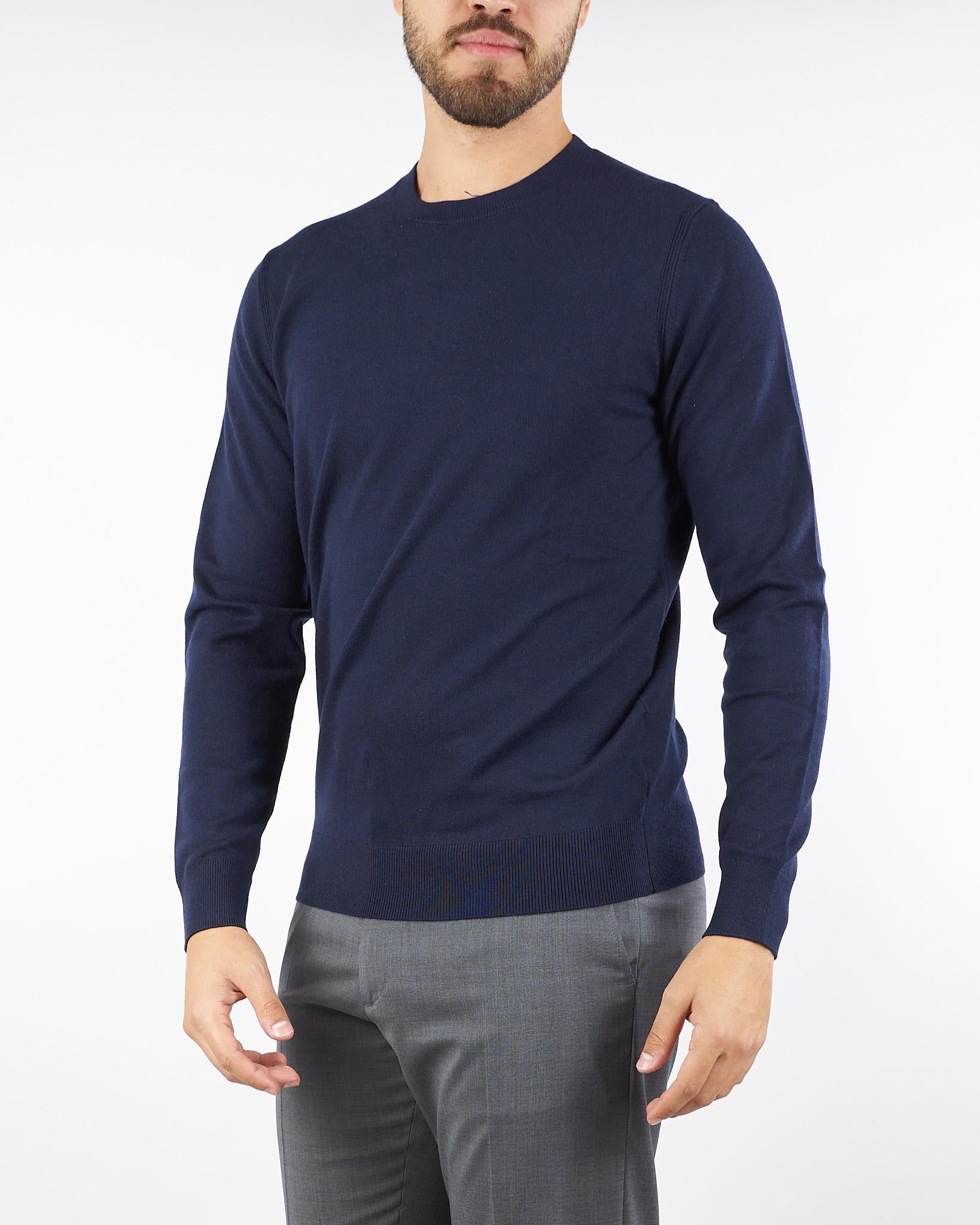 Maglia Blu in misto lana DK97001 89 DIKTAT 