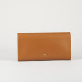 Pouch Cognac con logo embossed BS99A61E2 027 ELISABETTA FRANCHI 