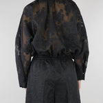 Bomber Nero con ricami M6ER00 100 MEIMEIJ 