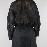 Bomber Nero con ricami M6ER00 100 MEIMEIJ 