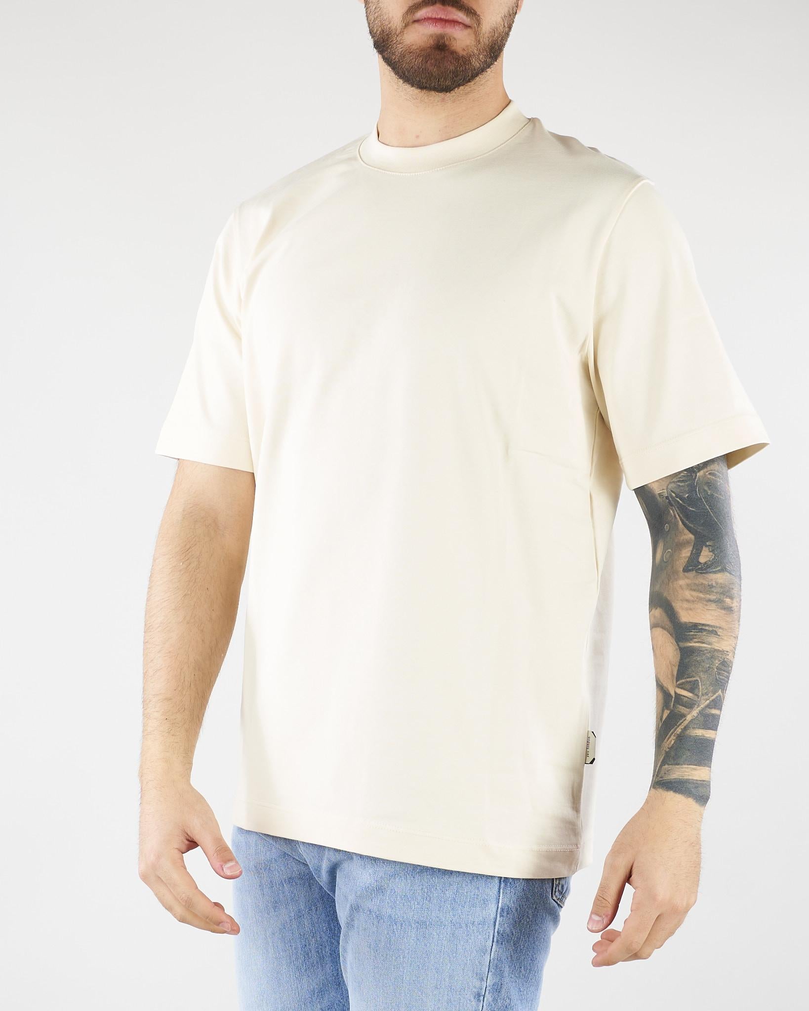 T-shirt Panna in cotone pesante Relaxed fit XM4261 2 YES LONDON 